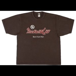 OG Sicko Pain Tee - brown / burgundy Size M